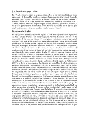 Trabajo Final De Problemas Y Desafios En El Peru Actual Examen Final