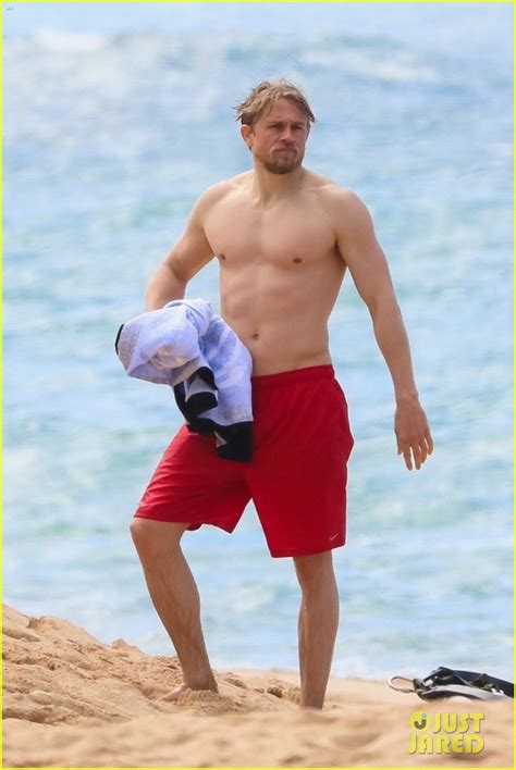 Charlie Hunnam Garrett Hedlund Go Shirtless While Wrestling On The