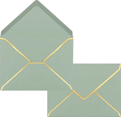 Amazon 50 Pack Sage Green Envelopes 5x7 Envelopes For Invitations