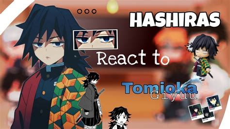 Hashiras React To Giyuu Tomioka Demon Slayer Reaction YouTube