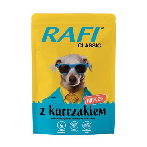 Rafi Classic Mokra Karma Dla Psa Z Kurczakiem Zestaw 10 X 400 G Sklep