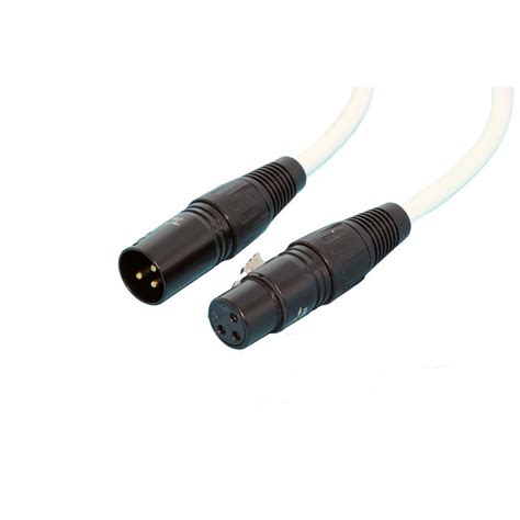 Cabo Xlr Macho Xlr Fêmea Branco 2m Balanceado