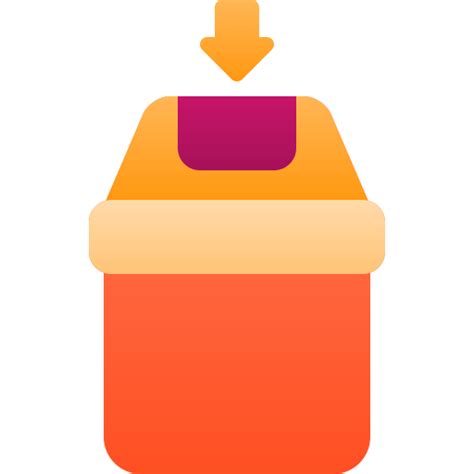 Trash Can Generic Flat Gradient Icon