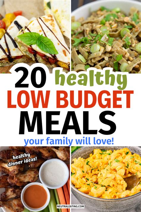 20 Healthy Meal Ideas to Make on a Budget - Neutral Eating