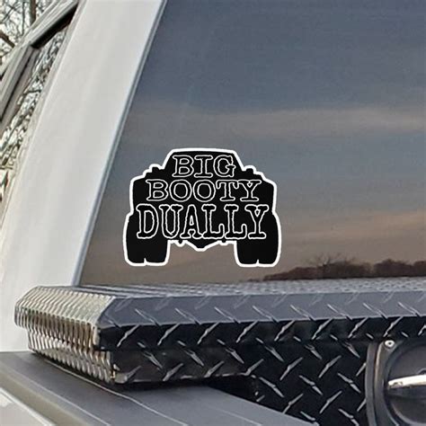 Truck Decal Big Booty Dually Vinyl Sticker Etsy