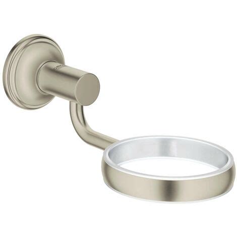 Grohe Essentials Authentic Porte verre porte savon nickel brossé