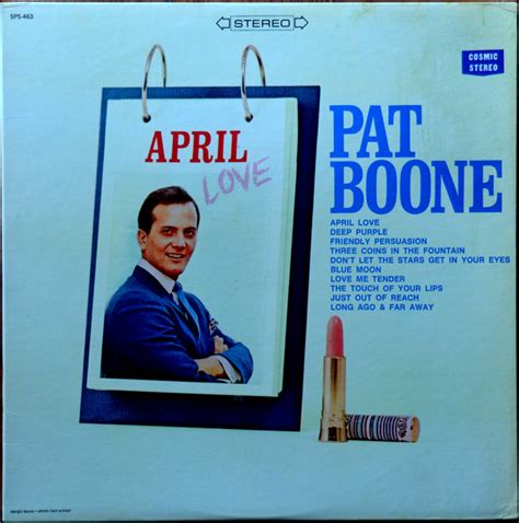 Pat Boone April Love Vinyl Discogs