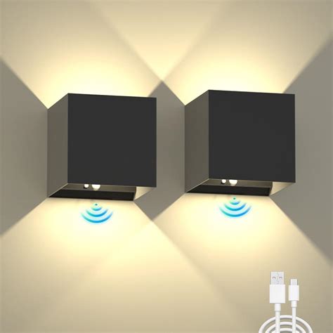 Surpalig Motion Sensor Light Indoor Wall Sconces Set Of Modern