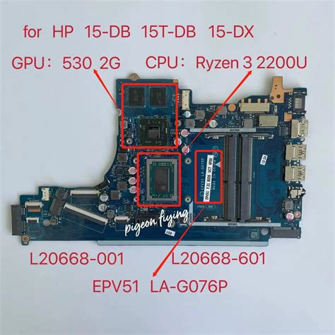 LA G076P EPV51 Para Ordenador Port Til Placa Base Para HP 15T DB 15 DB