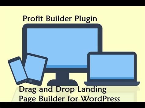 Profit Builder Plugin Drag And Drop Landing Page Builder For