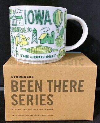 Starbucks Been There Series Iowa Ceramic Coffee Mug Cup 14 Fl Oz