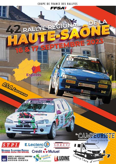 Classement Direct Rallye de Haute Saône 2023