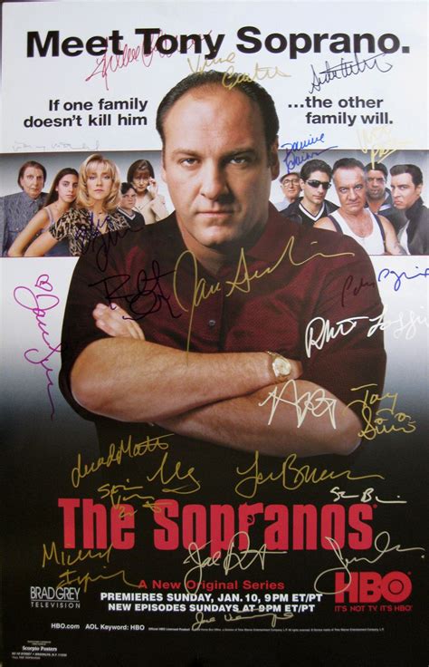 Sopranos Poster Signed