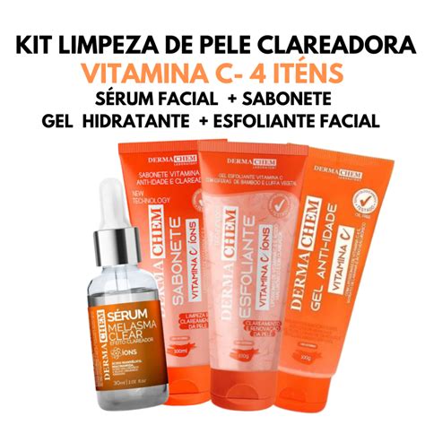 Kit Skincare Clareador Tratamento Para Peles Melasma E Manchas