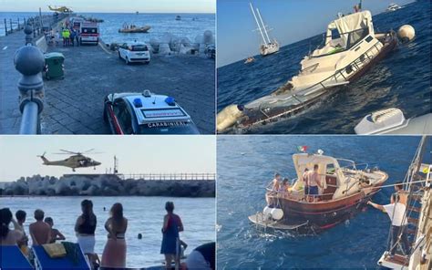 Incidente Amalfi Il Violento Scontro Tra Motoscafo E Veliero Video