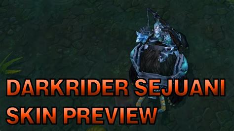 Darkrider Sejuani Skin Sejuani Rework League Of Legends Youtube