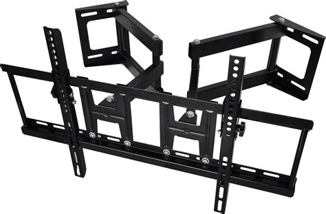 Support TV Mural Orientable Et Inclinable Avec Double Bras Universel