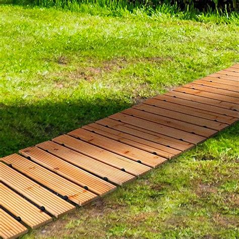 Bituxx Rollweg Gartenweg Zedernholz Trittplatten X Cm F R Garten