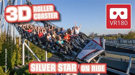 VR Roller Coaster VR180 3D Experience SILVER STAR POV Europa Park