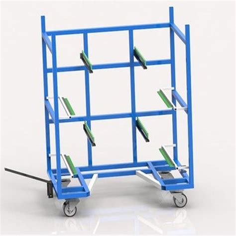 Blue Stainless Steel Industrial Tray Trolley At Rs 15000 In Gurugram