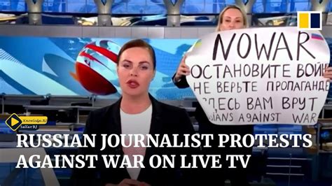 Marina Ovsyannikova Anti War Russian Journalist Sentenced In Absentia Knowledgerj Youtube