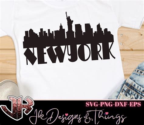 New York Skyline Svg File New York Svg Cut File New York Etsy