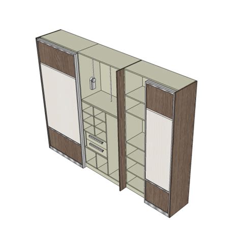 3d Skecthup Built In Wardrobes Cadblocksfree Thousands Of Free