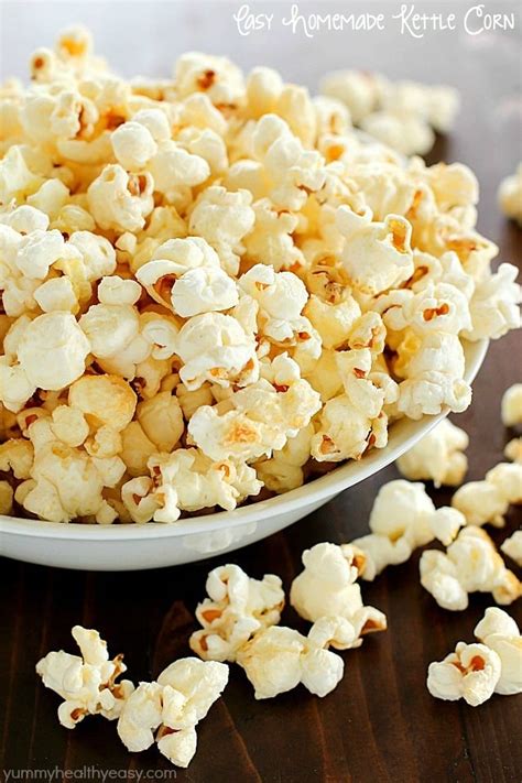 Easy Homemade Kettle Corn More Popcorn Recipes Yummy Healthy Easy