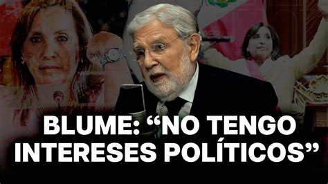 Ernesto Blume Abogado De Dina Boluarte Se Toma A La Figura