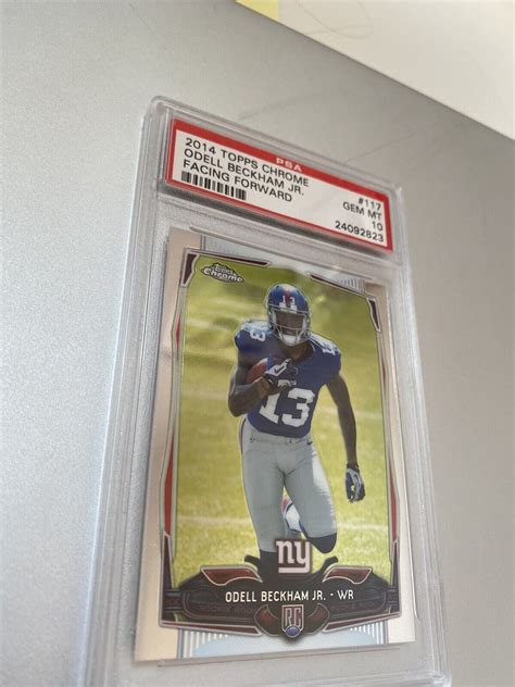 2014 Topps Chrome Facing Sideways 117 Odell Beckham Jr RC For