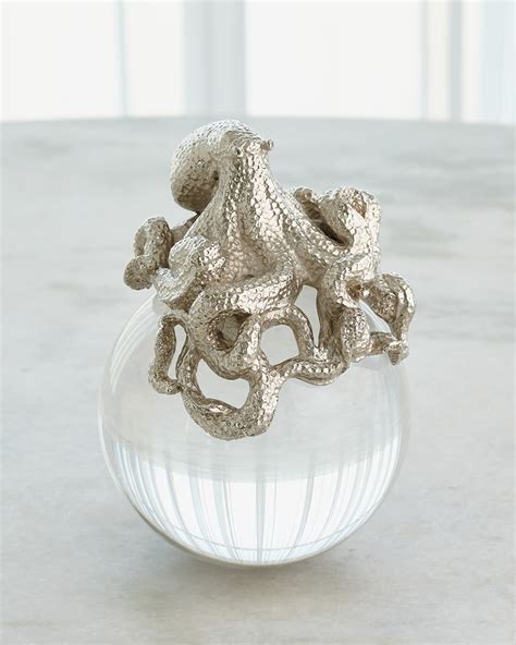 Global Views Octopus On Orb, Nickel | Horchow