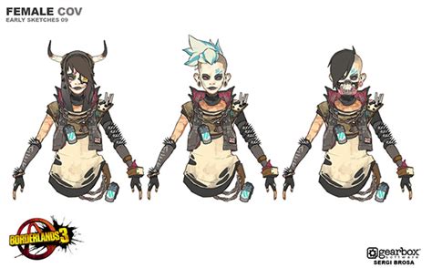 Borderlands Female Bandit Concept Art Behance