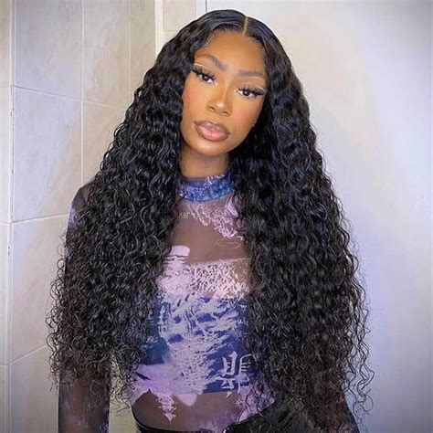 30 Inch 189 13x4 Hd Lace Frontal Water Wave Wig Human Hair Wig