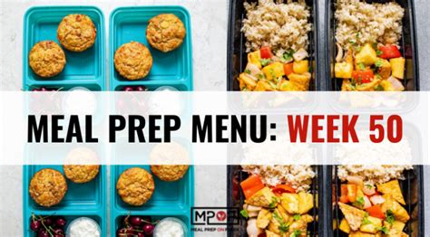 Meal Prep Menu Week 50