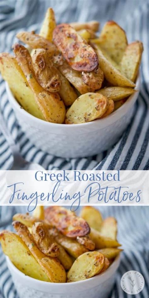 Greek Roasted Fingerling Potatoes Carries Experimental Kitchen