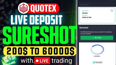 Quotex Live Deposit Day Challenge To Quotex Me