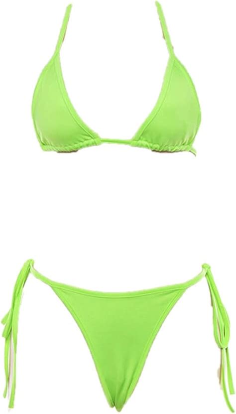 Amazon Stay Chic Sexy Trendy Chic Bikini Set Great For Pool Party And Clubbing Neon Green
