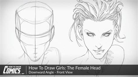 How To Draw Girls The Female Face Downward Perspective Of The Female