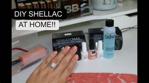 How To Do Your Own Shellac Gel Nails Youtube