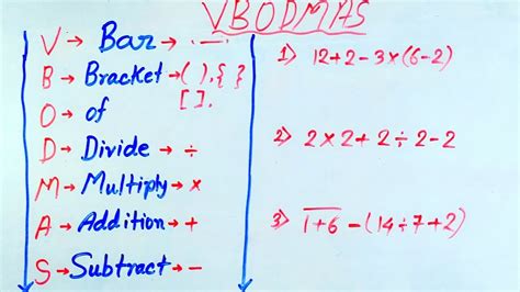 Bodmas Or Vbodmas Rule Or Order Of Operation In Hindi। Simplification