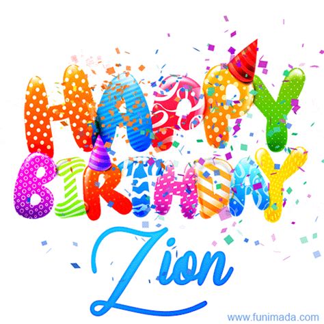 Happy Birthday Zion Creative Personalized  With Name