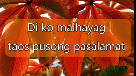 Taos Pusong Pasasalamat Instrumental With Lyrics Youtube