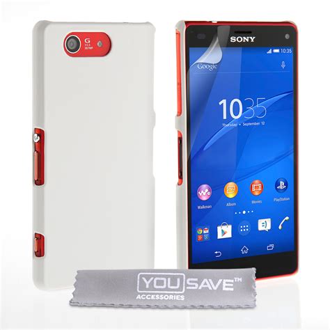 Yousave Sony Xperia Z Compact Hard Case White Mobi