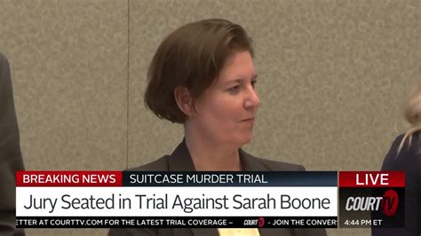 Jury Seated In Sarah Boones Suitcase Murder Trial Court Tv Video