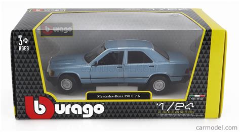 Burago 18 21103bl Scale 124 Mercedes Benz 190e 1984 Diamond Blue