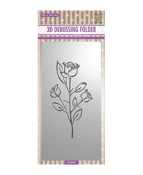 Nellie Snellen Rose Slimline D Embossing Folder Ef D Paperpads Nl