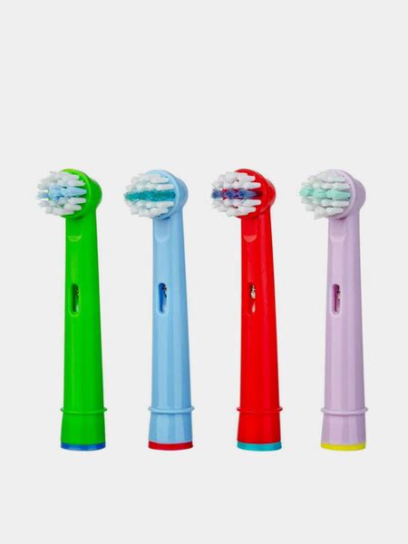 Детские разноцветные насадки для электрической зубной щетки Oral-B орал ...