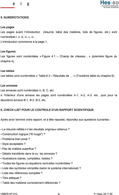 Ecrire Un Rapport Scientifique Regles Generales Et Conseils Pdf