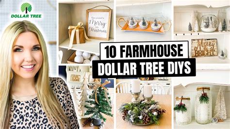 10 Farmhouse Dollar Tree Christmas DIYs Super Easy To Create YouTube