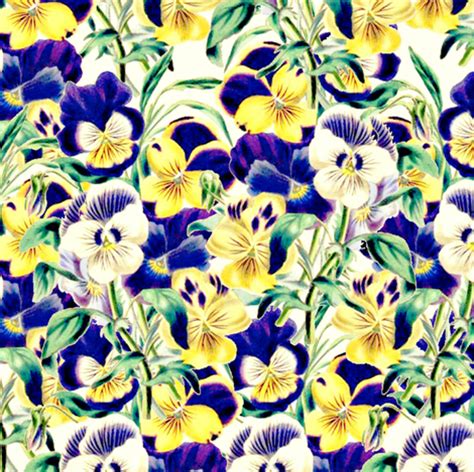 Pretty Pansies Fabric Whimzwhirled Spoonflower